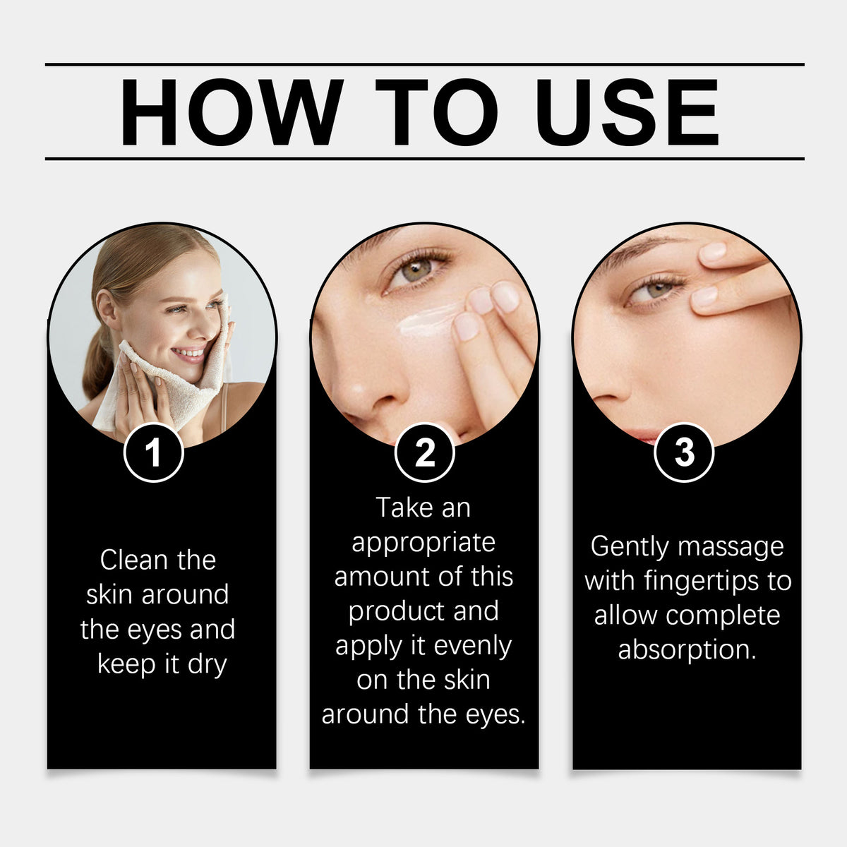 Peptide Eye Cream with Massage Tip – Smoother, Brighter Eyes
