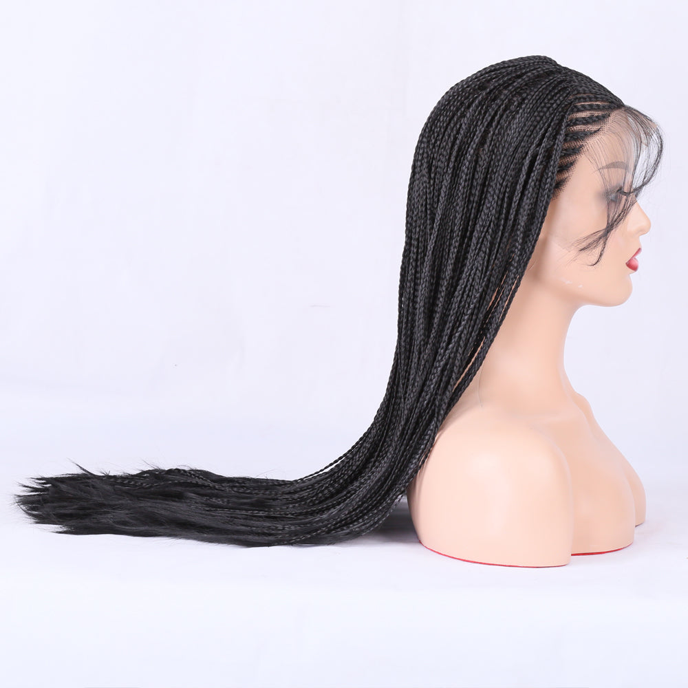 Long Box Braid Wig for Black Women, Instant Full Style