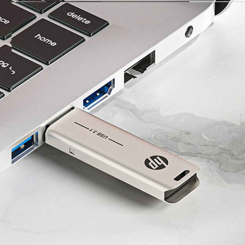 128GB USB 3.1 Flash Drive with Retractable Metal Case