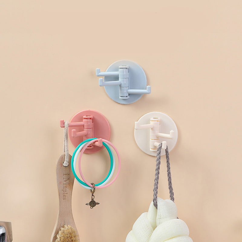 Rotating Wall Hooks for Bathroom Towels, Punch-Free