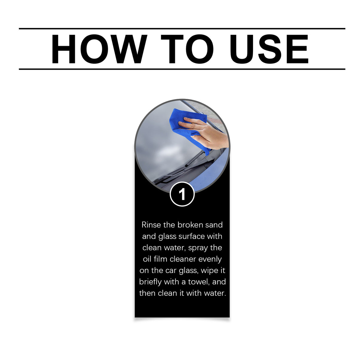 Automotive Glass Oil Film Cleaner for Clear Vision