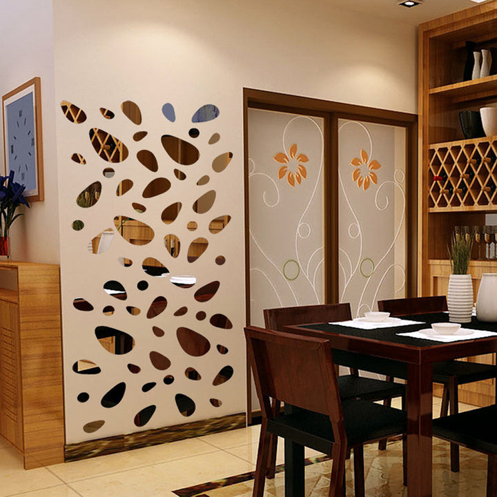 3D Mirror Wall Stickers for Modern Room Wall Decor