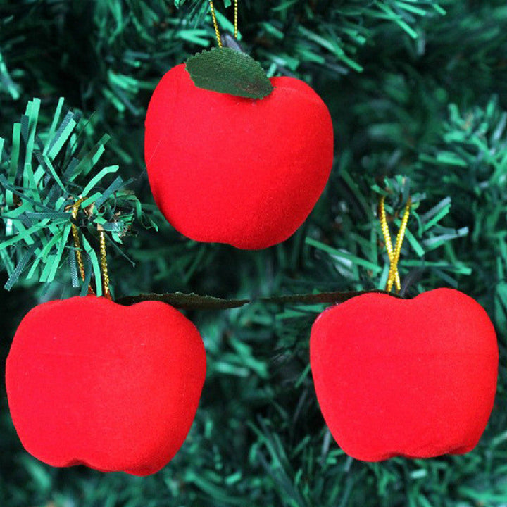 Christmas Apple Ornaments Set for Festive Tree Decor