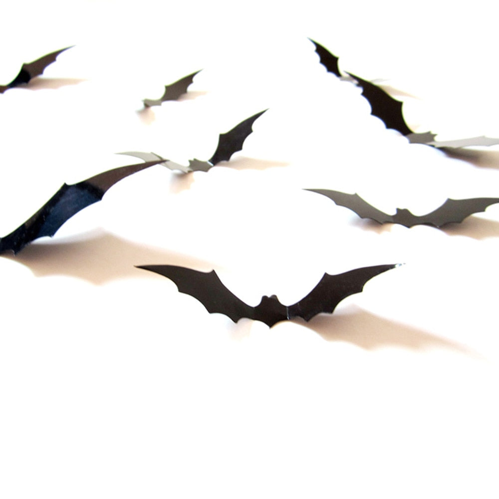3D Halloween Bat Wall Stickers for Spooky Wall Decor