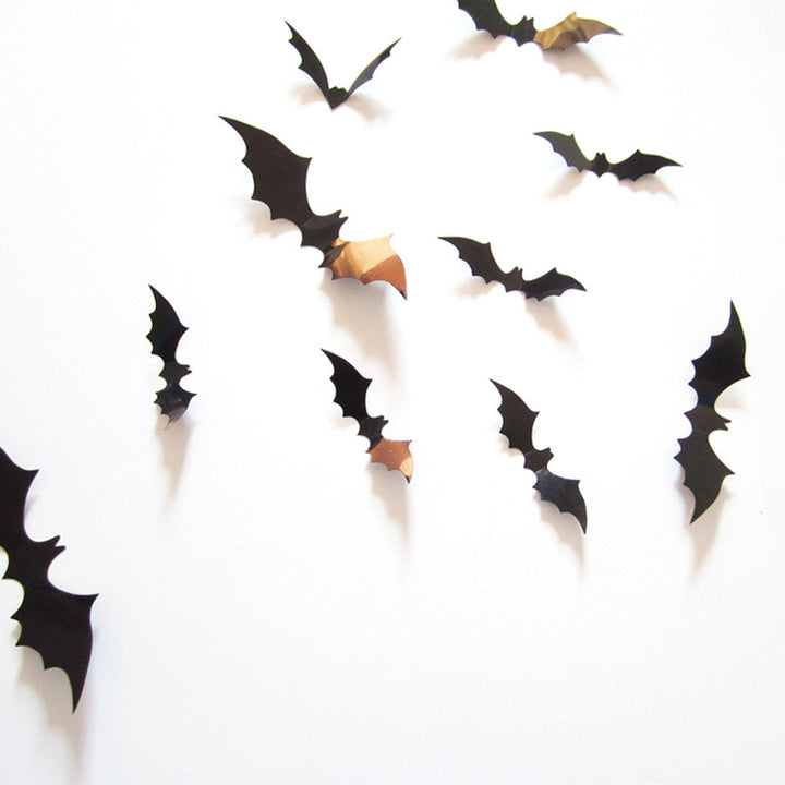 3D Halloween Bat Wall Stickers for Spooky Wall Decor