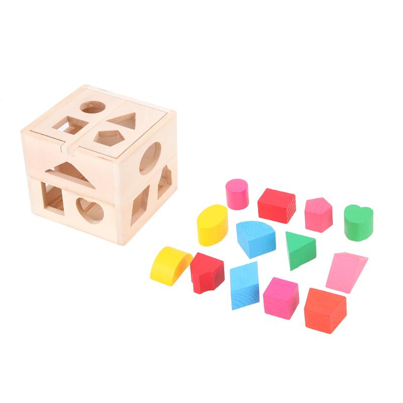 Wooden Shape Sorter Toy for Early Learning Skills