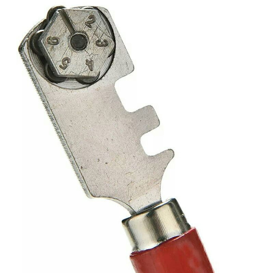 Diamond Tipped Glass Cutter with Six-Position Wheel