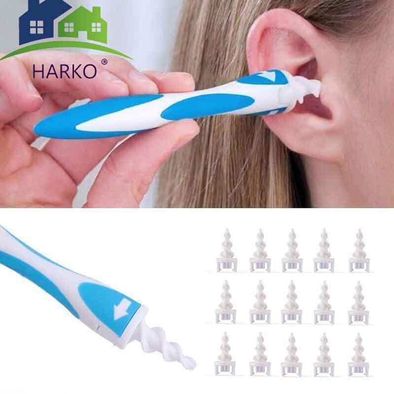 Ear Cleaner Kit — 16 Replaceable Spiral Tips for Safe Ear