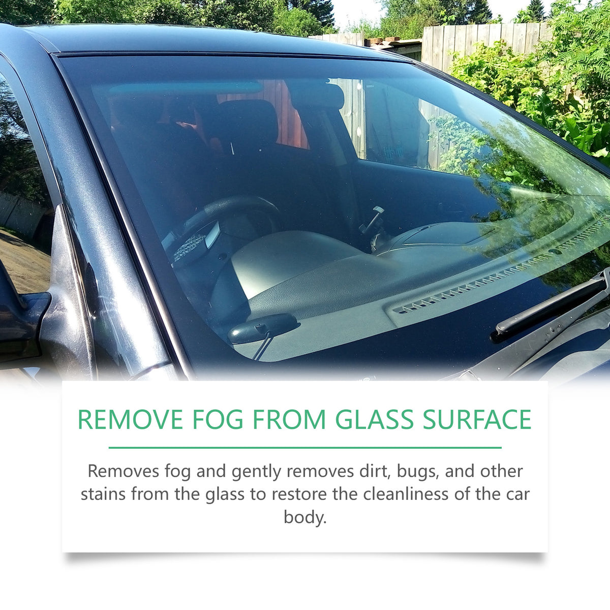 Car Glass Cleaner for Clearer, Fog-Reduced Visibility