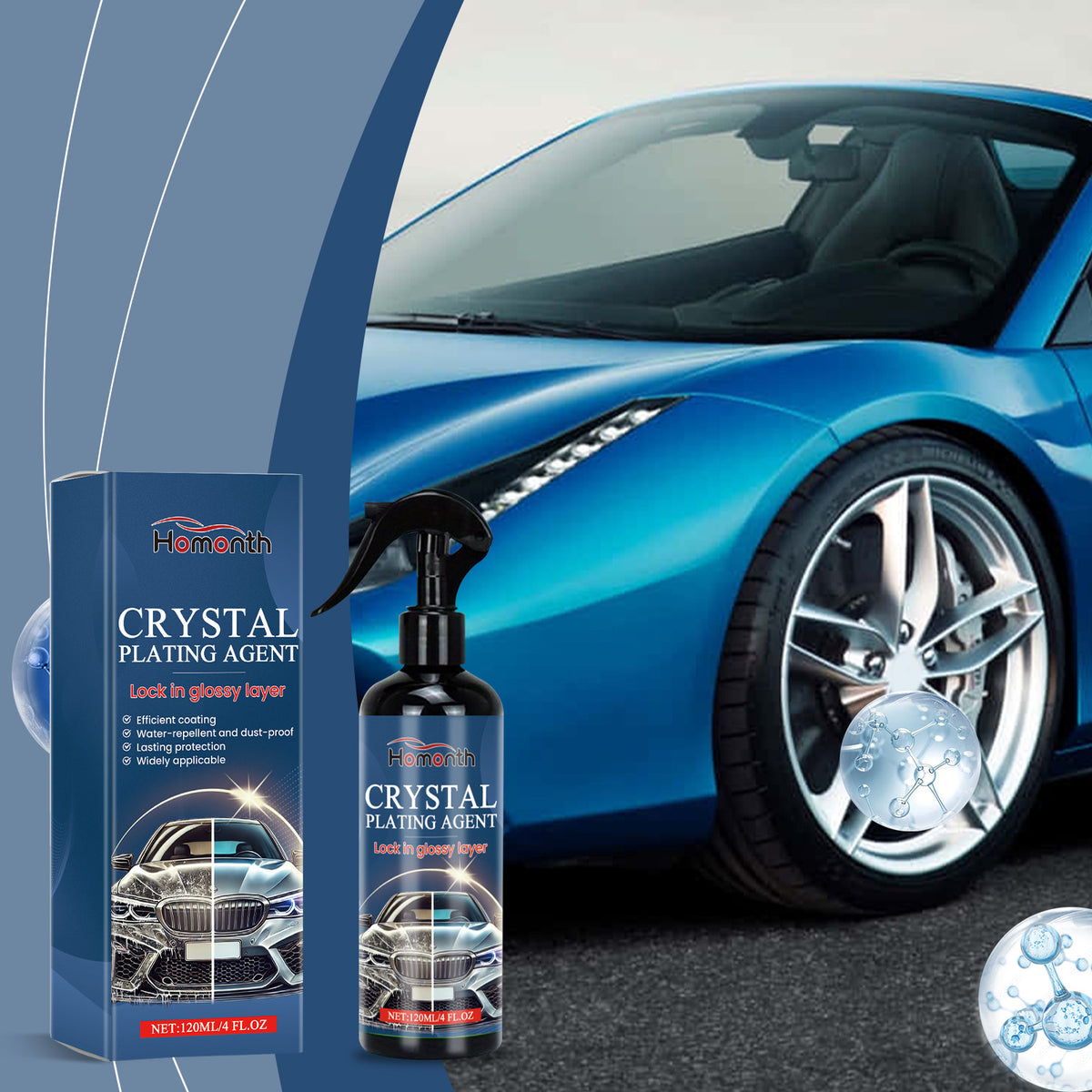 Automotive Paint Coating Spray for Lasting Gloss Care