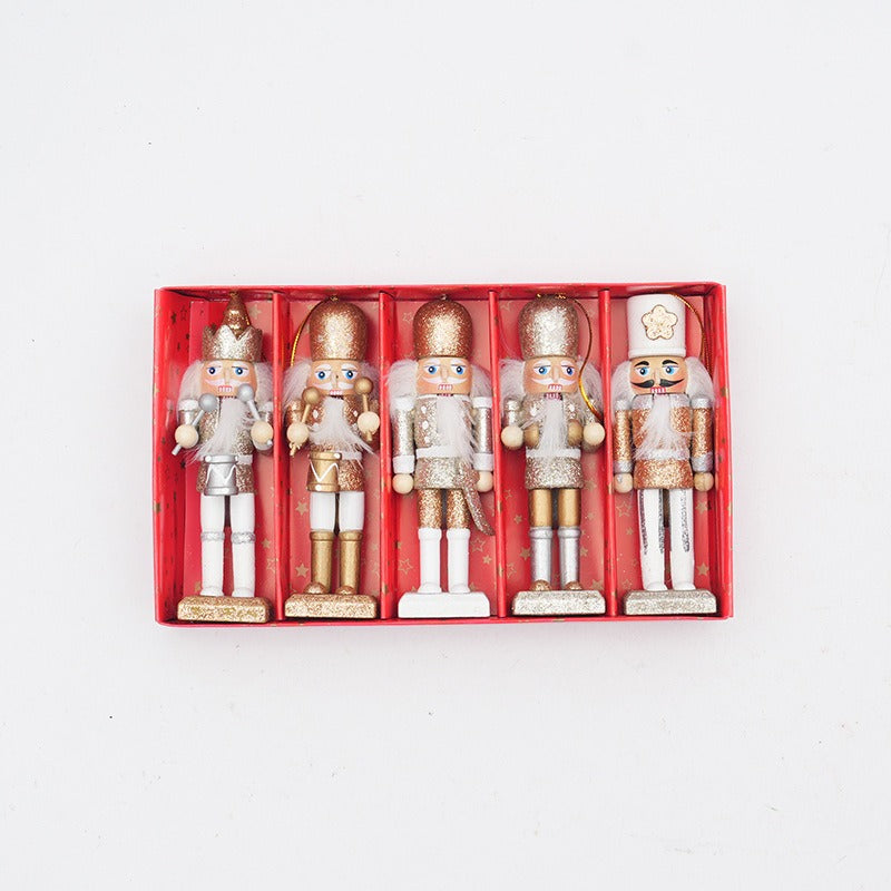13cm Nutcracker Ornaments Set for Christmas Decor