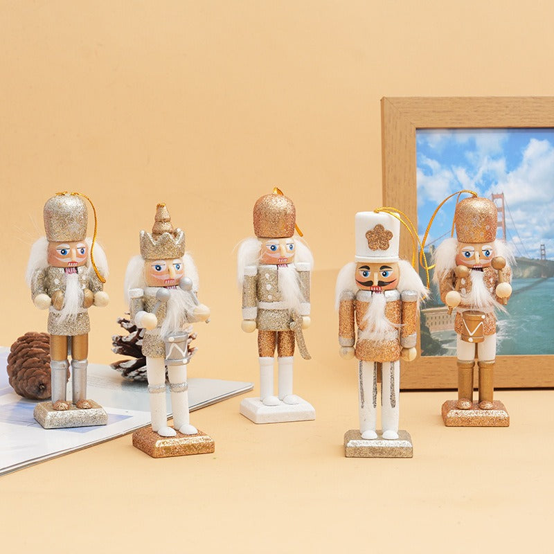 13cm Nutcracker Ornaments Set for Christmas Decor