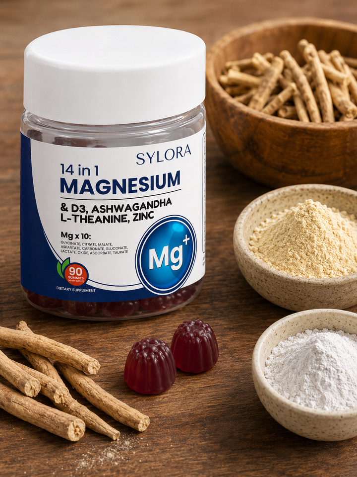 14-in-1 Magnesium Gummies with D3, Ashwagandha & Zinc