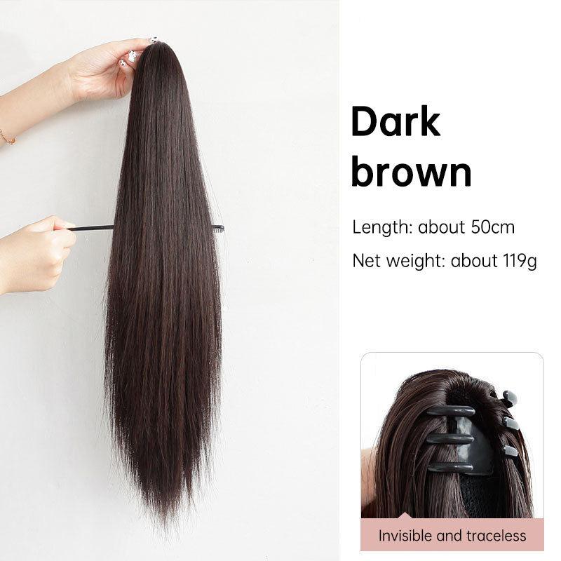 Clip-In Ponytail Wig for Long, Sleek High-Volume Hair