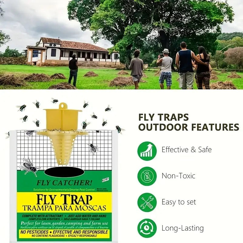 Rainproof Outdoor Fly Trap Bag for Yard and Garden Flies