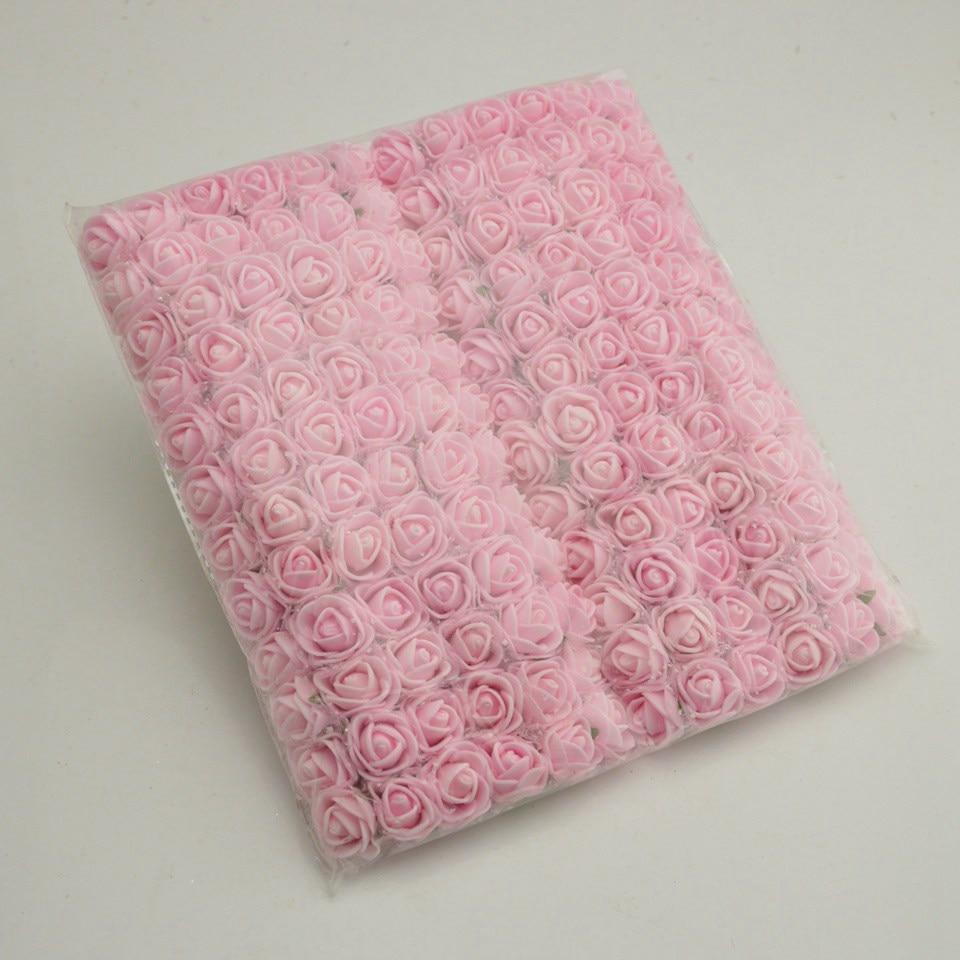 144 Mini Foam Rose Flowers for DIY Wedding Wreaths