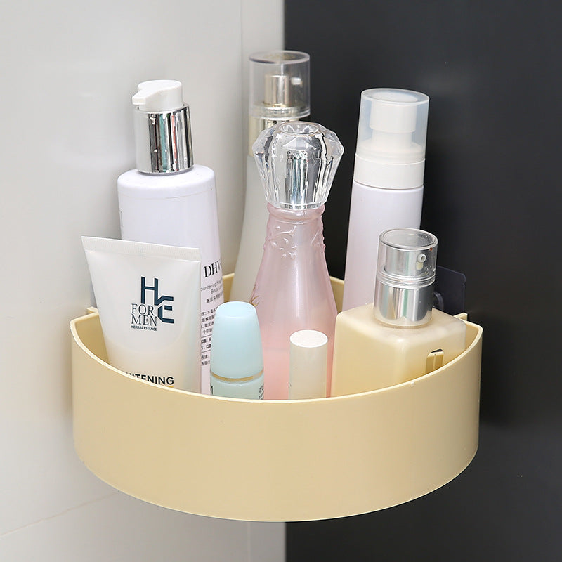 No-Drill Wall-Mounted Shower Caddy with Suction Cups