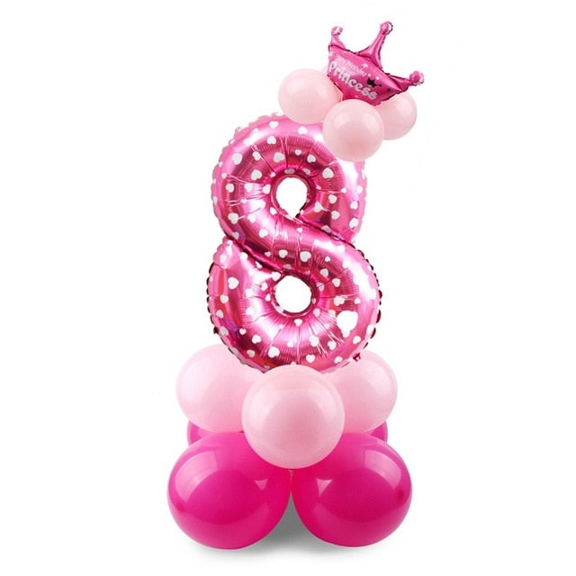 Giant Foil Number Balloons — Big Birthday Display