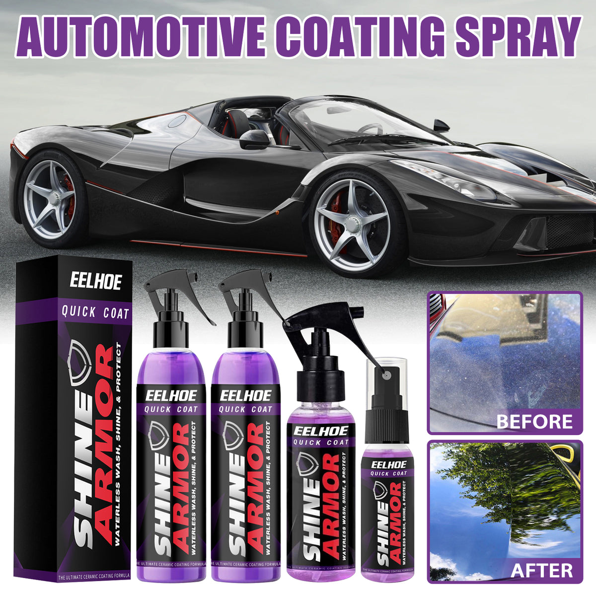 Automotive Coating Spray for Shine & Water Beading