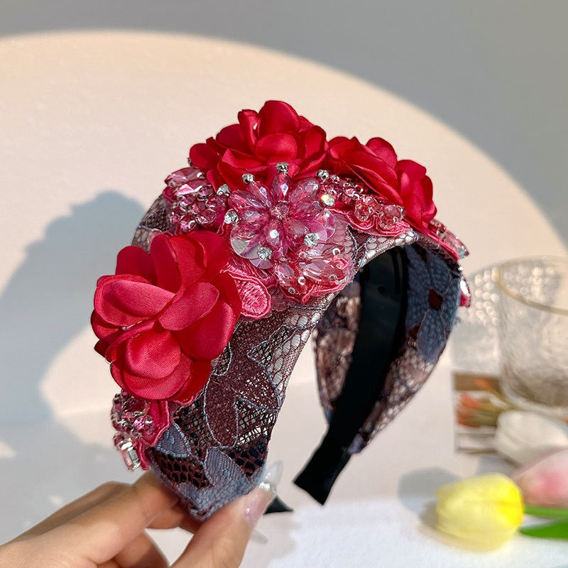 Handmade Floral Headband for Statement Occasion Style
