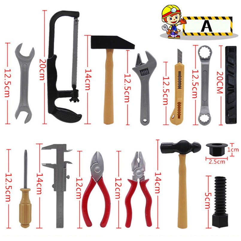 14-Piece Pretend Play Tool Set for Screen-Free Fun