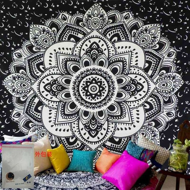 Mandala Tapestry Wall Hanging for Boho Room Makeovers