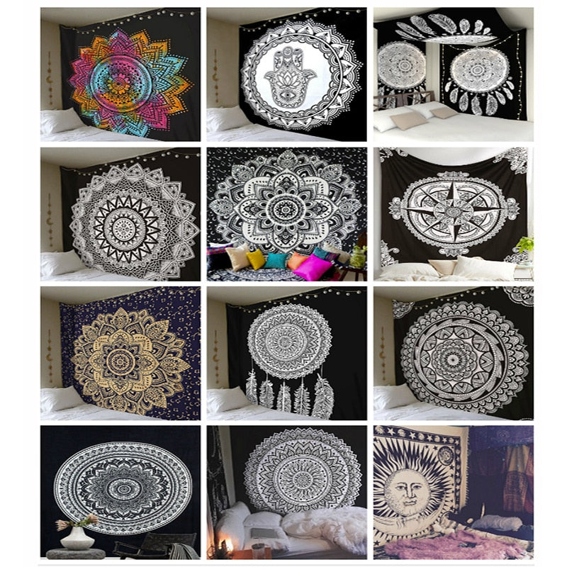 Mandala Tapestry Wall Hanging for Boho Room Makeovers