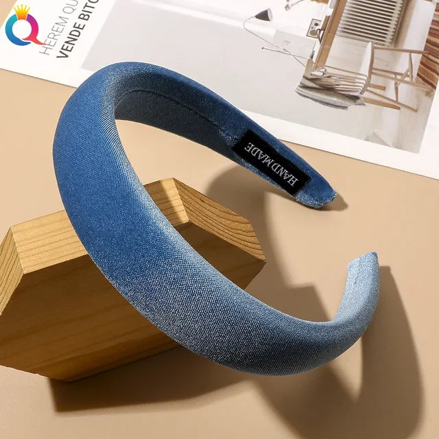 Velvet Wide Headband for Comfortable Polished Style