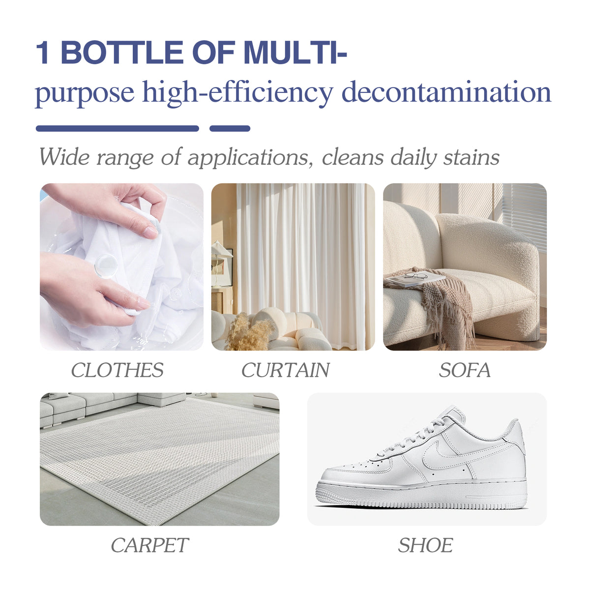 Active Enzyme Laundry Stain Remover for Clothes, 120ml