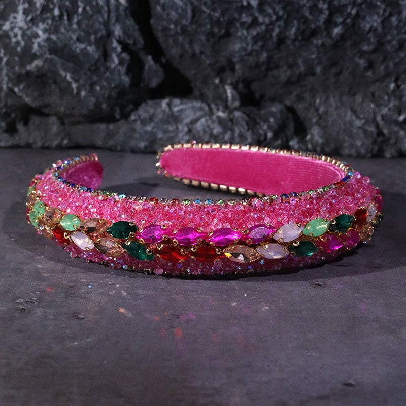 Baroque Rhinestone Headband for Glamorous Vintage Hair