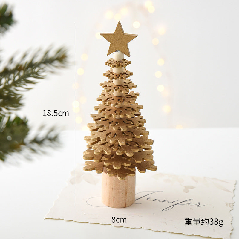 Mini Wooden Christmas Trees – Festive Tabletop Decor