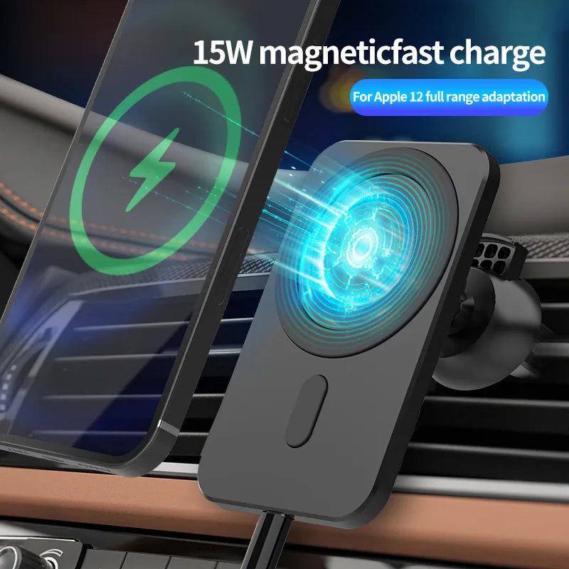 Magnetic Car Wireless Charger for iPhone 12 Vent Mount