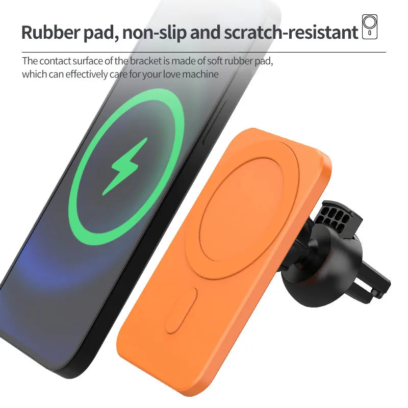 Magnetic Car Wireless Charger for iPhone 12 Vent Mount