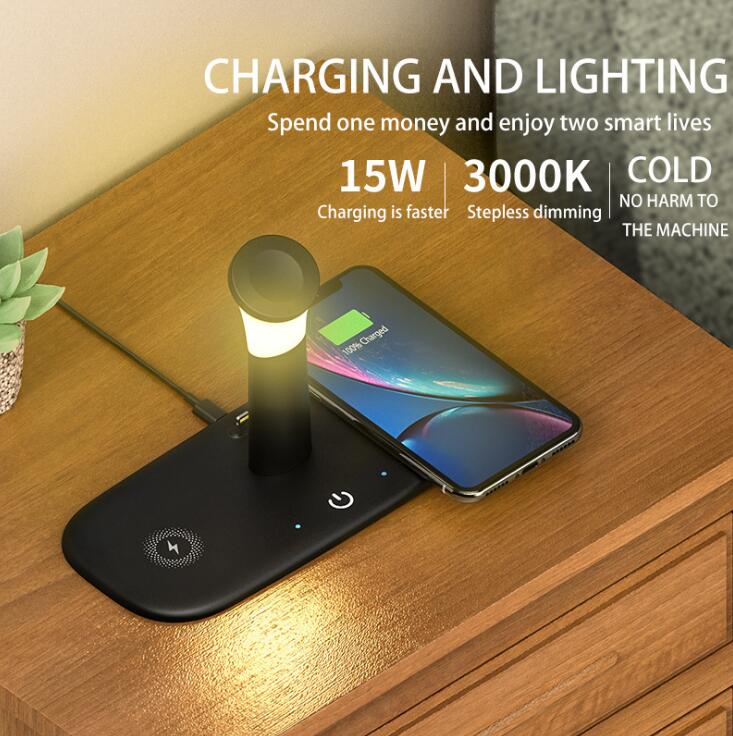 15W Wireless Charging Stand for iPhone, Watch & AirPods