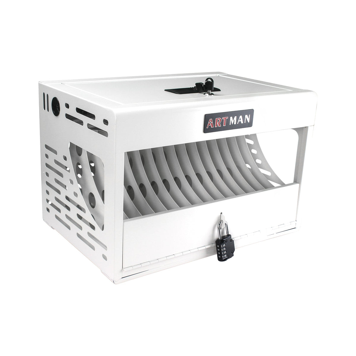 16 Bay Laptop Charging Cabinet with Lock for Schools