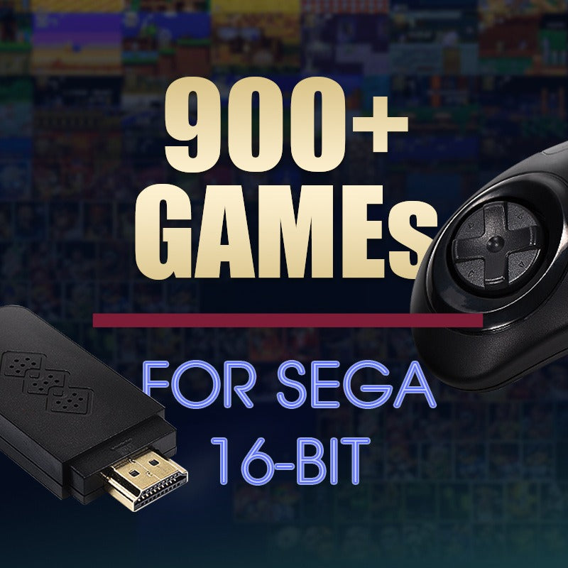 Retro 16-Bit Sega Console with 913 Games & HDMI TV