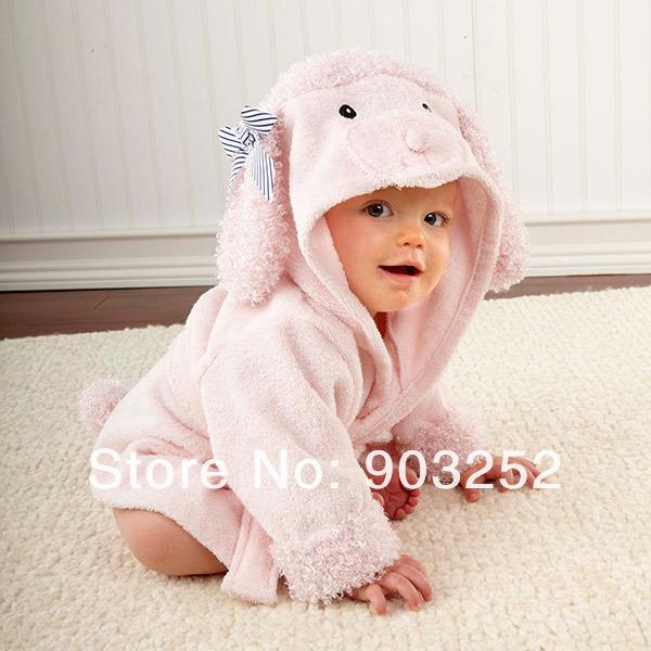 Hooded Baby Bathrobe: Cozy Animal Towel For Baths