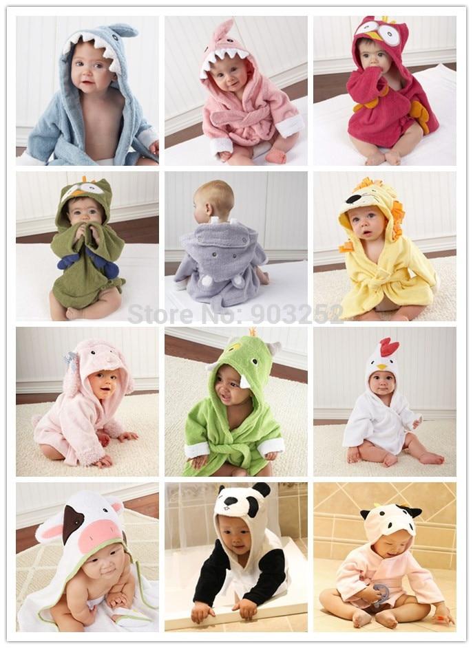 Hooded Baby Bathrobe: Cozy Animal Towel For Baths