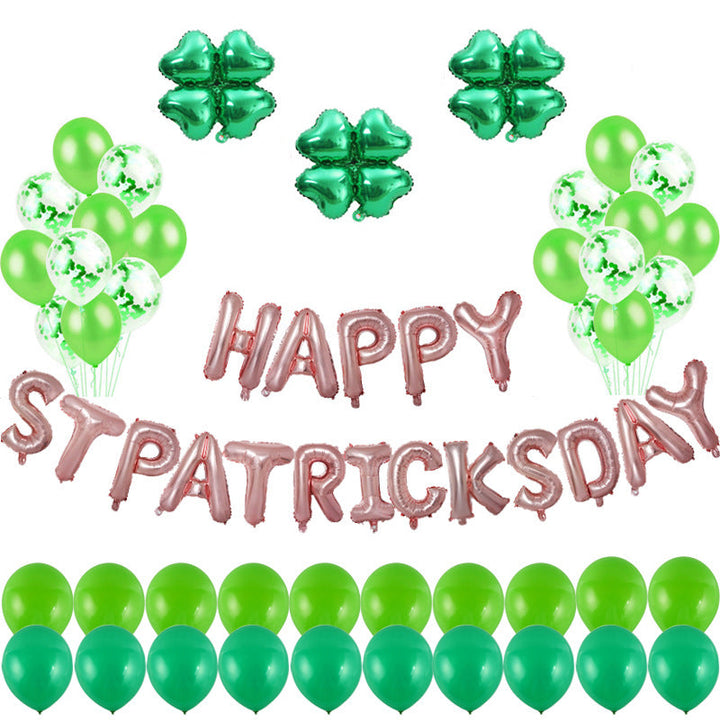 St. Patrick's Day Balloon Set for Lucky Party Backdrops