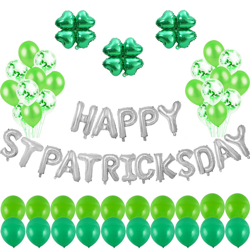 St. Patrick's Day Balloon Set for Lucky Party Backdrops