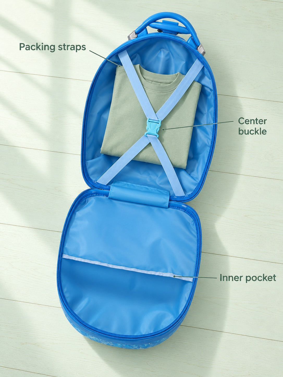 16 Inch Kids Rolling Suitcase with Wheels for Travel