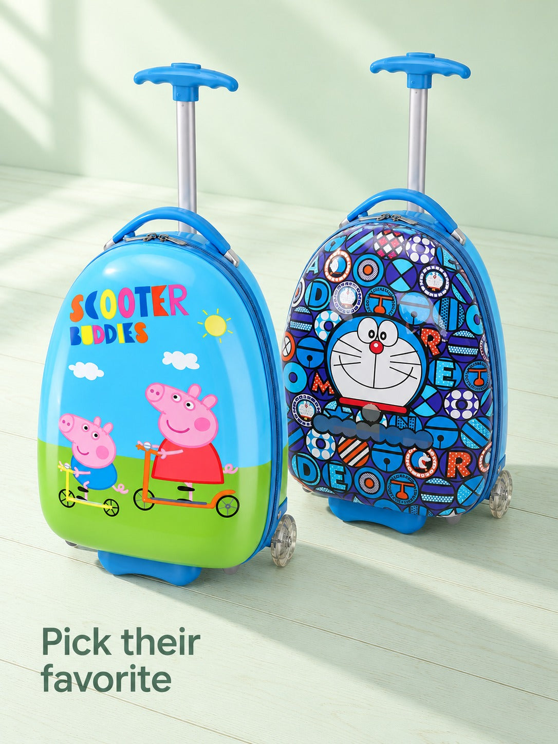 16 Inch Kids Rolling Suitcase with Wheels for Travel