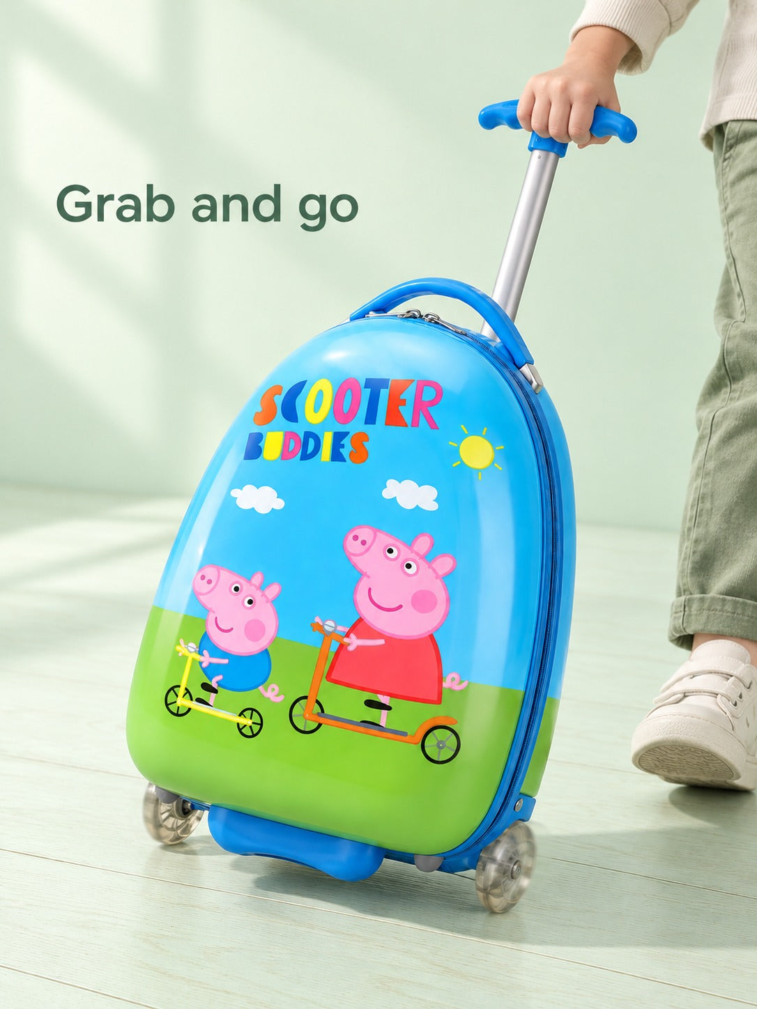 16 Inch Kids Rolling Suitcase with Wheels for Travel