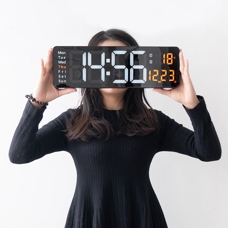 16-Inch Digital Wall Clock With At-a-Glance Display
