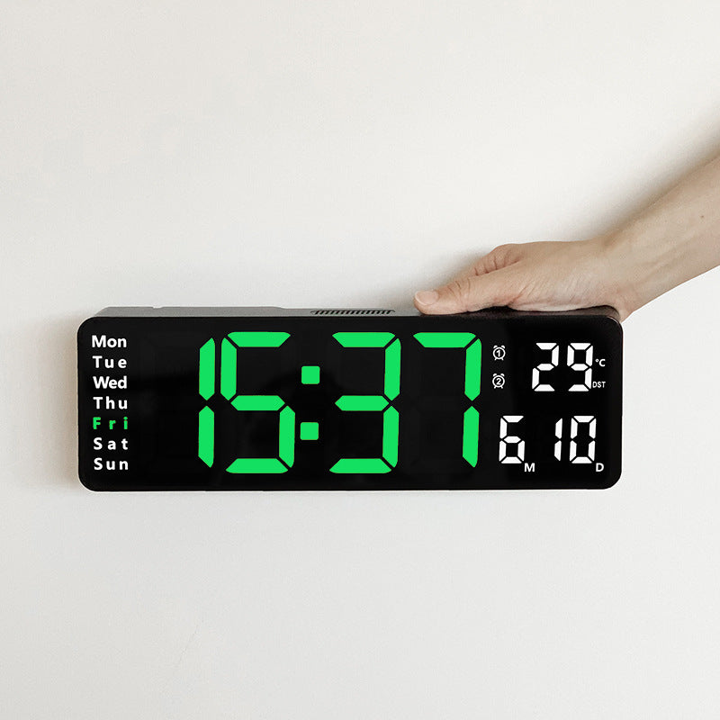 16-Inch Digital Wall Clock With At-a-Glance Display