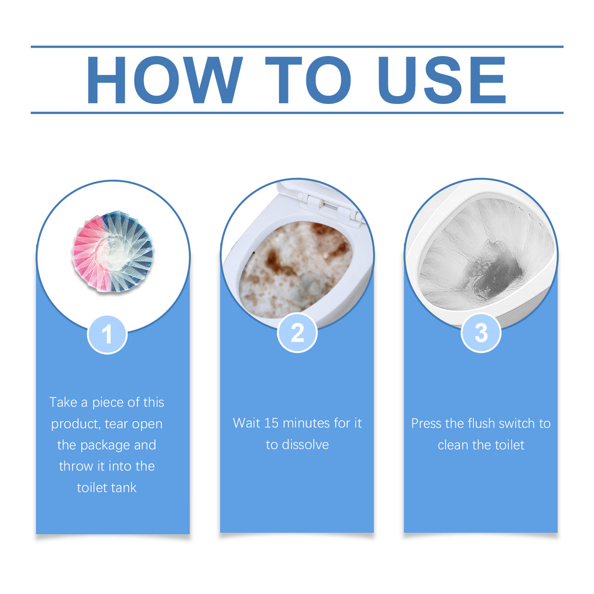 Toilet Cleaning Blocks for Automatic Freshness & Clean