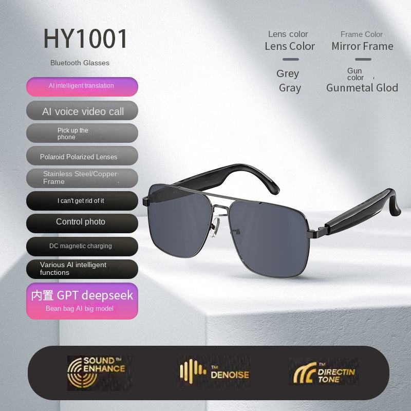 Bluetooth Smart Sunglasses: Calls, Music & AI Translation