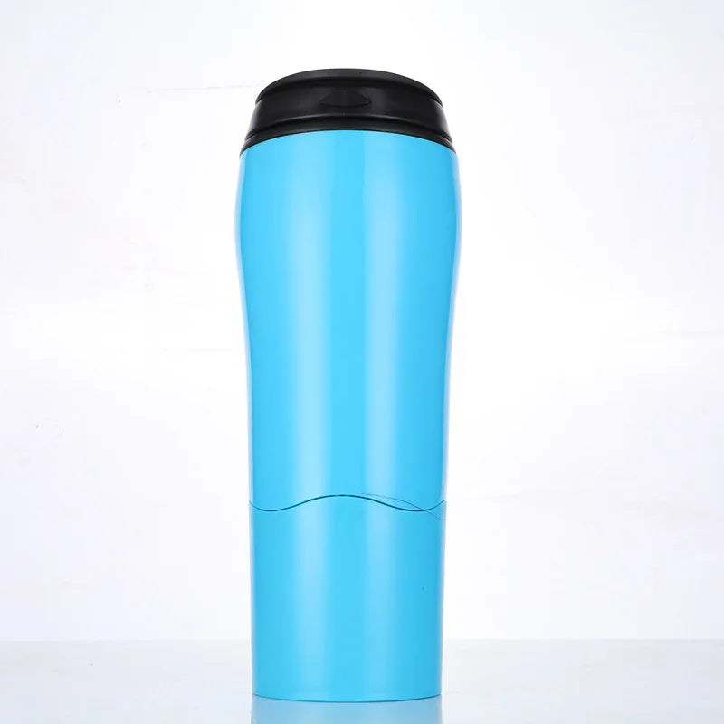 Double Layer Travel Mug With Scald-Safe Heat Insulation