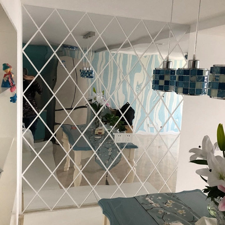 3D Acrylic Wall Mirror Stickers for Brighter Rooms