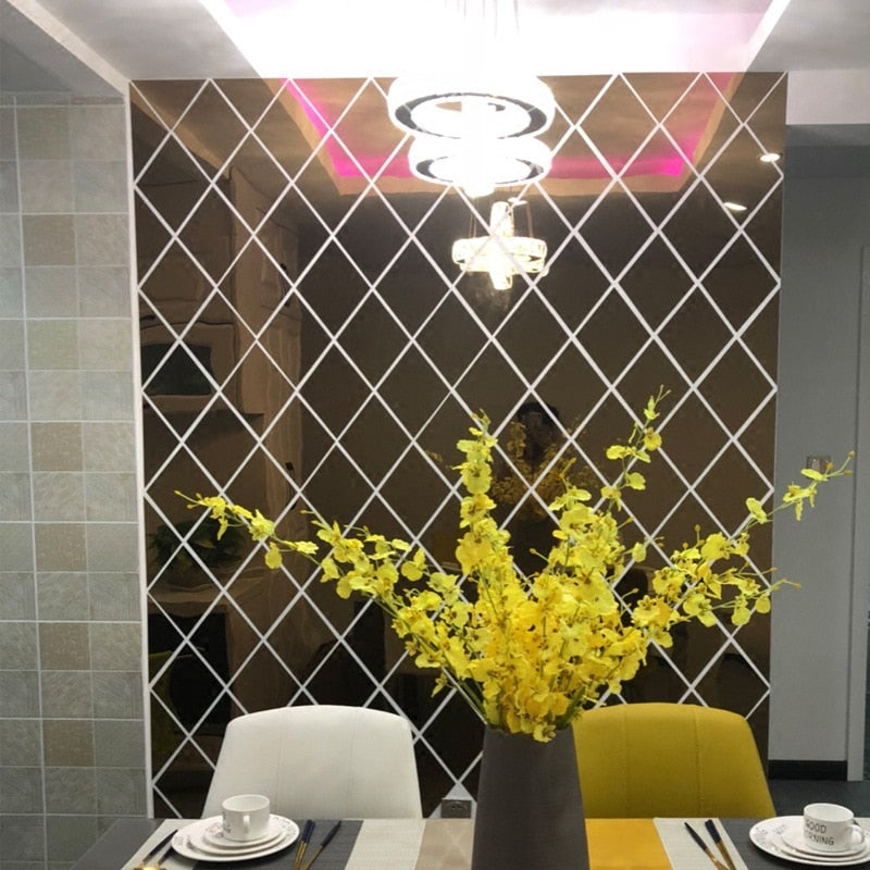 3D Acrylic Wall Mirror Stickers for Brighter Rooms